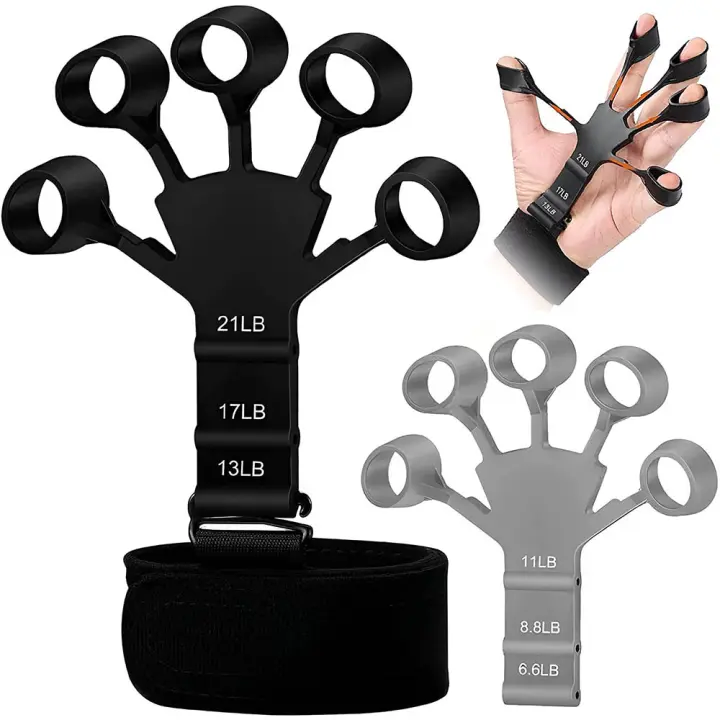 Ejercitador de fuerza para dedos, 2 piezas, ejercitador de mano para fuerza, pinza de mano, productos de Fitness convenientes - 1