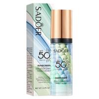 Nuevo Crema aislante de arcoíris de tres colores, 40ml, SPF50 + protector solar, hidratante, Invisible, poros, brillo Facial, corrección del tono de la piel - details 3