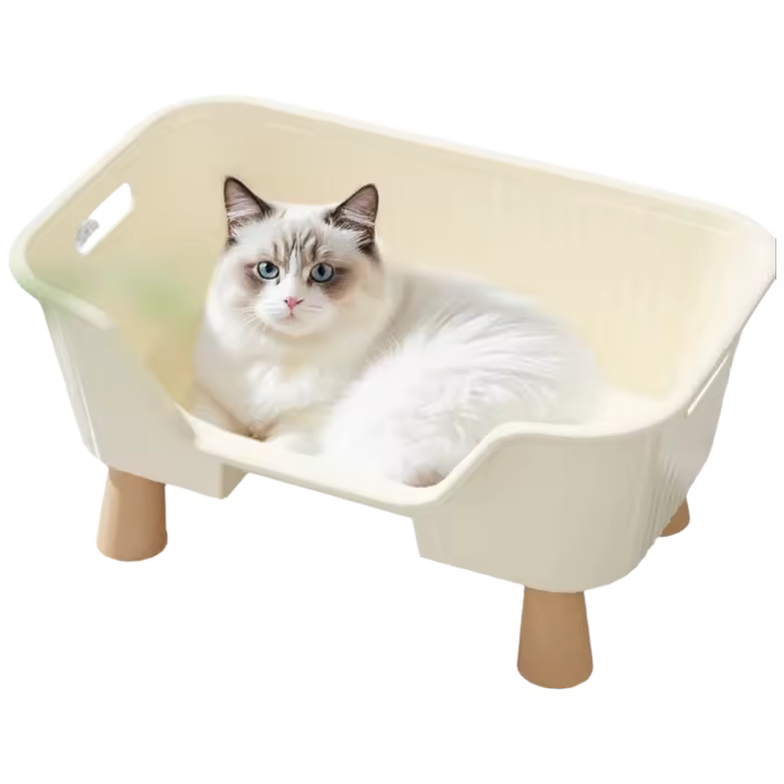 Nido De Gato De Lujo Para Todas Las Estaciones 1 Pieza Adecuado Para Todos Los Gatos Pequeño Para Apartamentos Resistente Al Viento Y a La Hielo Juguete Y Cama Para Gatos Ideal Para Primavera Y Verano - 1