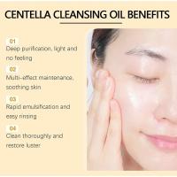 Centella Asiatica-desmaquillante, ligero, refrescante y suave, aceite de limpieza facial, limpieza cosmética de labios y ojos - details 19