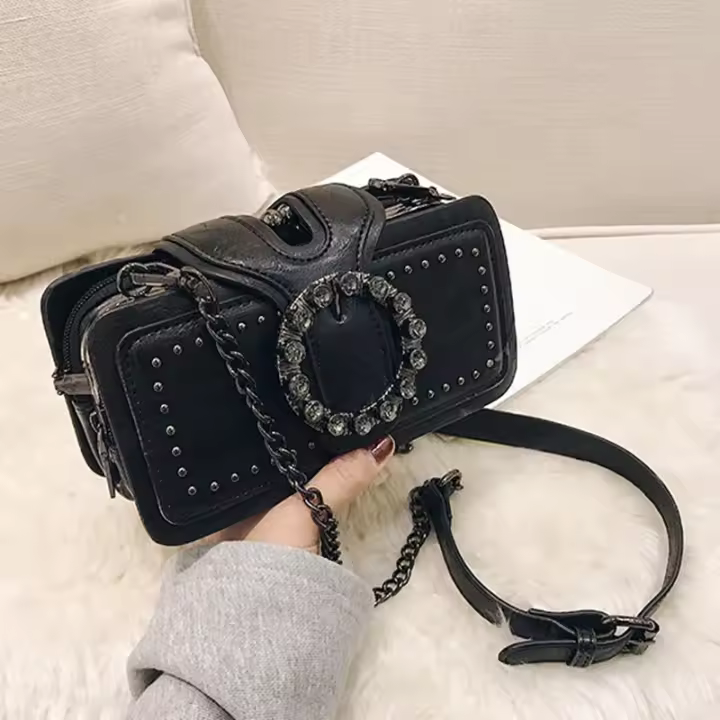 2025 Nueva Luz De Lujo Señoras Bolso, Bolso Crossbody De Lujo, Retro Cuadrado Ocio PU Bolso, Señoras Bolso De Hombro - 1