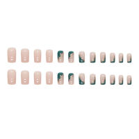 Uñas Postizas De Resina Minimalistas En Color Oro Con Diseño De Puntas Cortas Y Cuadradas 24 Piezas + 1 Pegamento + 1 Linterna - details 4