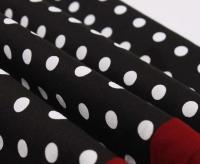 Vestido de Verano Vintage Hepburn Polka Dot de Contraste Cuello Cuadrado de los 50 Cintura Alta - details 45