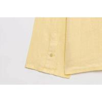 - Conjunto de camisa con botones de lino para mujer a la moda, cintura media elástica, bolsillos laterales, conjunto de dos piezas para mujer - details 9