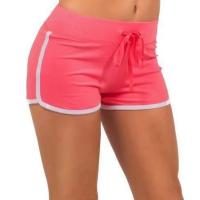 Pantalones cortos deportivos sexys estilo playero, pantalones cortos de retazos para vacaciones, pantalones cortos ajustados de cintura baja, pantalones de playa para mujer, ropa de calle de verano - details 12