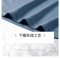 Verano de los hombres de hielo fresco tejido de manga corta tops fitness deportes transpirable fresco camiseta - details 24