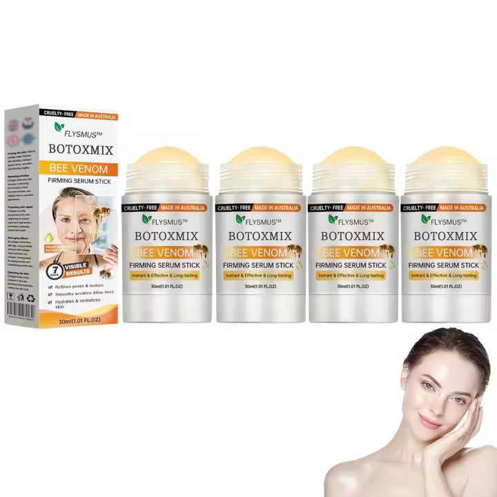 Flysmus Botox Bee Venom Stick, crema avanzada reafirmante y reductora de arrugas, restaura la elasticidad, hidrata, levanta, rellena, - 1