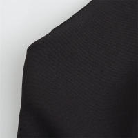 Tops de diamantes de imitación para mujer sin mangas con corte blanco y negro - details 5
