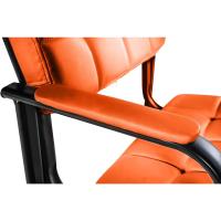 B Tapizada En Cuero Sintético I Silla De Espera con Reposabrazos I Silla Confidente con Base De Metal I Color:, Color:Negro - details 11