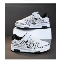 Zapatos de marca para niños, zapatos deportivos de cuero a la moda para niños y niñas, zapatos de tenis para niños, zapatos antideslizantes para correr al aire libre, zapatos de baloncesto - details 23