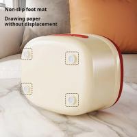 Caja de pañuelos con Base antideslizante, caja de almacenamiento de Control remoto para el hogar, caja de almacenamiento de escritorio de plástico para sala de estar - details 1