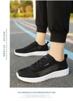 2023 Zapatos deportivos de moda de edición coreana Flyknit informales transpirables de encaje ligero de malla para hombres grandes - details 18