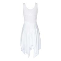 Tutú de ballet para mujer adulta con tirantes finos, vestido contemporáneo de gasa asimétrico, trajes de danza lírica - details 39