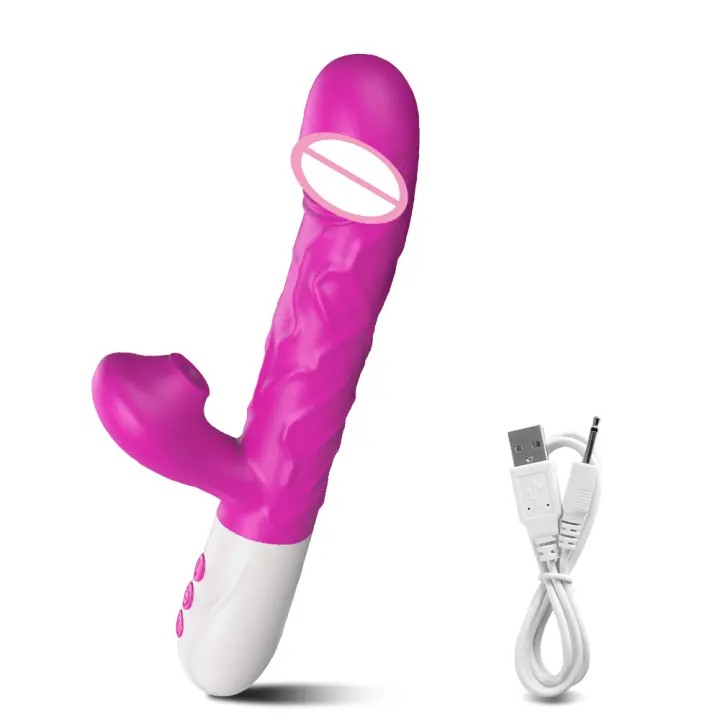 Succionador de clítoris para mujer, vibrador de empuje, telescópico estimulador automático del punto G, masturbación femenina, Juguetes sexuales para adultos - 1