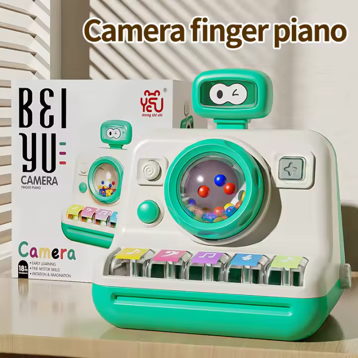 Cámara de Piano Musical para bebé, juguete educativo de simulación, creador de sonido, Juguete Musical ligero para niños pequeños, regalo para recién nacidos - 1