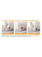 Almohada de Espuma de Memoria Ultra Soporte de Dormir Mejorado para Recuperación de Cirugía, Elevación de Piernas, Alivio de Reflejos Ácidos Ropa de Cama y Baño - details 1