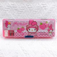 Estuche de Lápiz Doble Cara Sanrio Melody Hello Kitty Caja de Papelería Multifuncional con Afilador - details 11