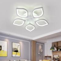 Lámpara de techo ojo de caballo acrílico Goeco blanco 5 focos 60W luz blanca 220V - details 4