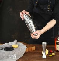 Juego de latas Boston con coctelera de cola de barra con patrón grabado - 800 ml y 500 ml - details 4