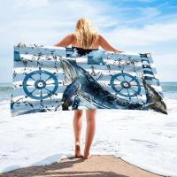 Toalla de playa de microfibra sin arena, fina, de secado rápido, súper absorbente, toallas grandes y ligeras para viajes, deportes, piscina - details 10
