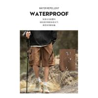 Verano al aire libre de tres a prueba de pantalones cortos de carga americana funcional viento impermeable deportes pantalones cortos sueltos de los hombres - details 1