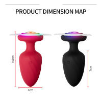 Vibrador Anal con control remoto inalámbrico para hombres y mujeres, juguete sexual con luz Led, tapón Anal, masajeador de próstata, Vagina y ano - details 13