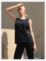 Camiseta deportiva sin mangas Moving Peach para mujer, Top ligero para ejercicio de Yoga, detalle retorcido, cómodo y transpirable, EVT - details 9
