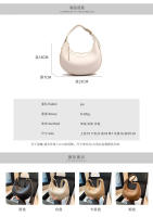 g para mujer nuevo bolso versátil de hombro para axila informal de moda en forma de media luna - details 1