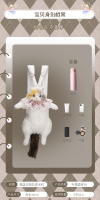 Muñeca muñeca de tela de felpa juguete cumpleañera explosión de la misma mochila de gato ragdoll simulada bolsa de gato gordito - details 39
