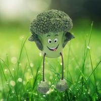 Figura de frutas y verduras de dibujos animados, brócoli, patatas, artesanías de resina, zanahorias, adornos de escritorio, artesanía, estatua de verdura bonita, regalo - details 2