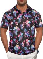 Camisetas de golf de manga corta con estampado 3D de Flamenco para hombre y mujer, polo callejero de moda, Hawaii Beach, camisetas nuevas - details 13