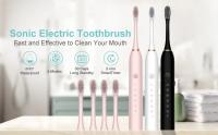 Cepillo de dientes eléctrico sónico recargable por USB, resistente al agua, blanqueamiento inteligente, limpieza automática ultrasónica de dientes - details 23