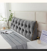 Almohada TriangularWedge con bolsillo para cabecera, funda extraíble para cama para lectura de sofá cama (gris), camas Queen King - details 11
