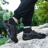 Zapatos acuáticos de secado rápido para hombre, zapatos para caminar en aguas arriba, zapatillas de agua transpirables de malla antideslizantes, calzado de escalada de alta calidad - details 18