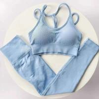 Conjunto de sujetador deportivo para mujer, malla profesional para levantamiento de cadera, FINESS, amortiguador, correr, Tre de yoga, ropa de entrenamiento, 2 - details 12