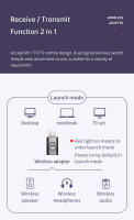 -Transmisor receptor Bluetooth 4 en 1, USB con micrófono, llamadas manos libres, adaptador de Audio inalámbrico estéreo RCA de 3,5mm para coche, TV y PC - details 2