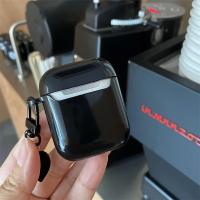 Elegante y genial funda negra para auriculares Airpods 1 2 Pro con colgante de corazón y llavero, funda suave inalámbrica para auriculares Airpods 3 - details 6
