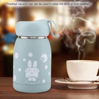 Mini Termo de Acero Inoxidable Taza de Viaje Ligera para Niños Botella de Té de Conejo 320ml - details 1