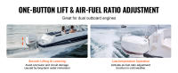 SucceBuy Control de acelerador de barco, 5006186 Caja de control remoto fueraborda montada en la parte superior para Evinrude Johnson, Caja de control de acelerador marino con interruptor de ajuste eléctrico y cordón - details 1
