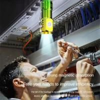 Linterna Táctica LED Impermeable, Carga Recargable por USB, 3 LED, Clip Magnético, Luz de Trabajo para Exteriores Ideal para Senderismo, Camping, Patrolamiento, Auto Reparación - details 4