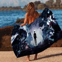 sy Adventure S-Solo L-Leveg Toallas de playa grandes de microfibra Toalla de secado rápido para viajes Natación Piscina Yoga - details 1