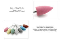 Brocas KADS para Uñas Set de Brocas Eléctricas de Caucho Silicona para Pulido de Uñas Manicura Pedicura Herramientas y Equipo de Belleza - details 3
