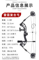 Arco compuesto Thunder y flecha, equipo de tiro con arco, arco de polea para exteriores - details 7