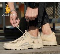 Sandalias ligeras antideslizantes deportivas informales de piel de cerdo con logo de canguro para hombre, tela suave transpirable adecuada para primavera - details 9