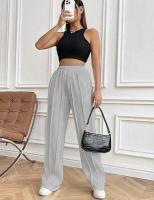 Pantalones de cintura alta para mujer Leggings rectos y sólidos Moda Nuevo nd - details 9