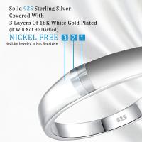 Anillo de Moissanite Certificado 3 Piedras para Mujeres Joyería de Lujo de Plata Esterlina 925 para Compromiso Tendencia Femenina Regalo 2023 - details 5