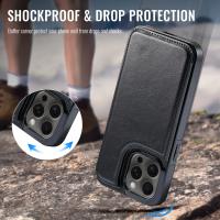 Para iPhone 16 15 14 Plus 13 12 Mini 11 Pro Max Funda de cuero PU Soporte para tarjetas, doble cierre magnético y Shockpro duradero - details 6