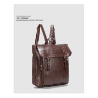 Mochila Mochila Estilo Universitario Bolso Retro De Cuero Suave Para Mujer Bolso Escolar Informal De Gran Capacidad - details 1