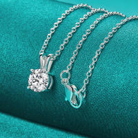 Collar con colgante de circonita AAA de Plata de Ley 925, joyería de cadena - details 2