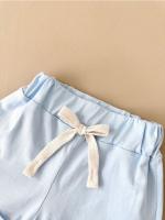 Conjunto de camiseta de verano con parche de helado para niño, versión coreana, conjunto de dos piezas con top de cuello redondo de algodón para bebé - details 9
